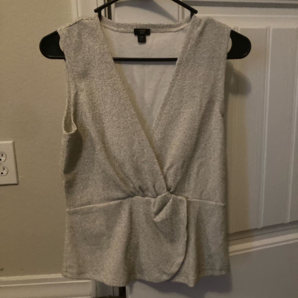 J. Crew open front top XS